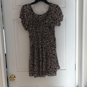 No Boundaries Black Floral Dress